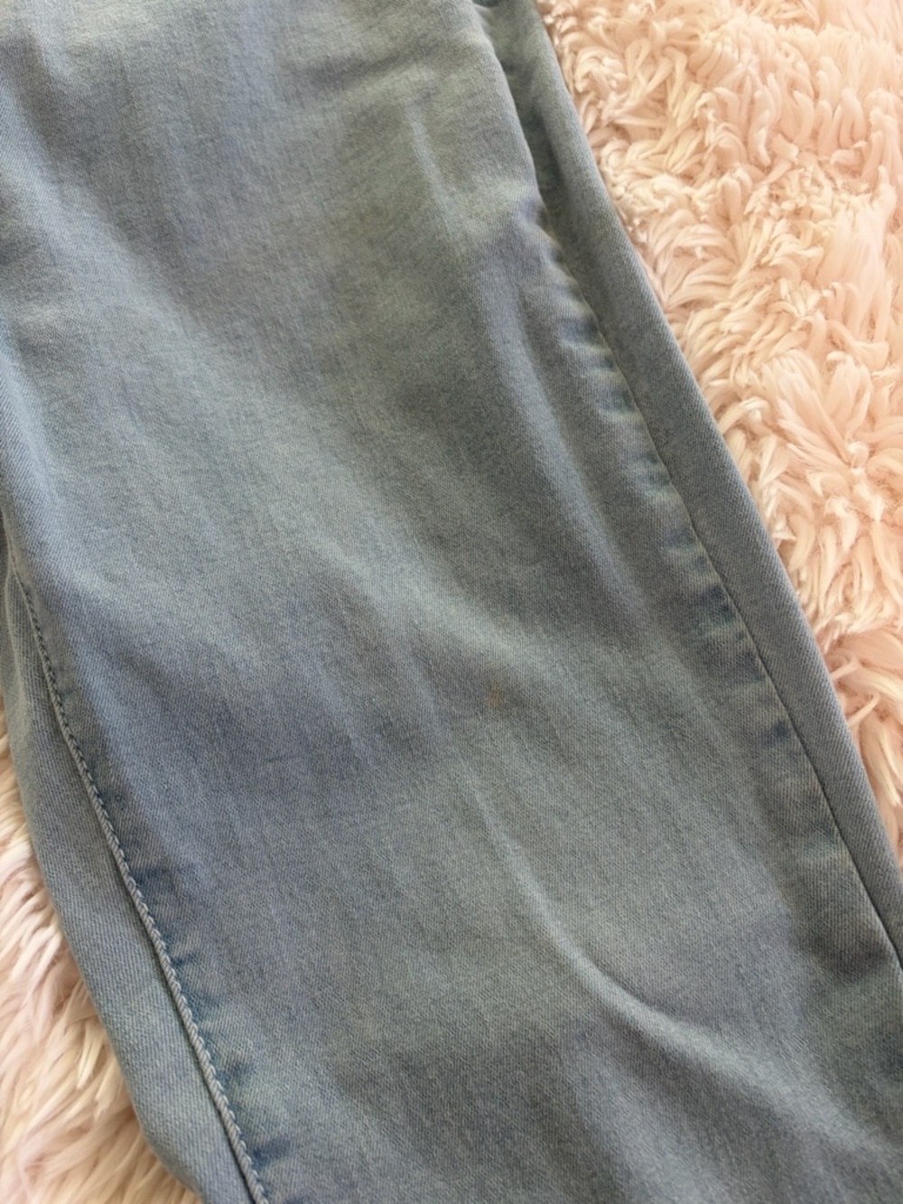 Light Wash Lace-Up Flare Jeans - Picture 6 of 6
